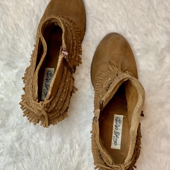 Naughty Monkey Fringe Ankle Booties - Picture 5 of 5